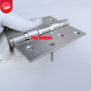Charnière en acier <span class=keywords><strong>de</strong></span> 4'' S403530 4BB, finition nickel satiné, tête plate, épaisseur 2,5 mm, charnière en acier pour porte en bois - Product Image 4
