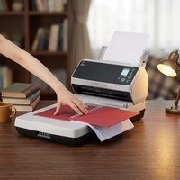 Scanner de documents combiné à plat A4 FI-8290 ADF 90ppm pour la numérisation en lot de reçus, factures, contrats et documents de bureau à fort volume