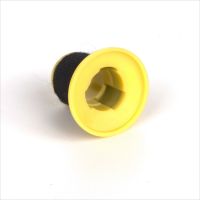 Clip de fixation rond pour housse de siège auto avec disque circulaire pour la fixation des housses de siège et des coussins de siège arrière en nylon noir