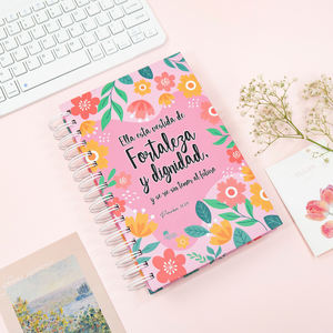 Custom A5 con copertina rigida a spirale diario diario non aggiornato settimanale mensile e pianificatore giornaliero per l'ufficio scolastico per gli studenti professionisti - Product Image 1