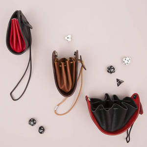 Bolsa de cuero con cordón, bolsa para llaves, monedero, bolsa de almacenamiento de dados hecha a mano/bolsa de la suerte - Product Image 3