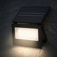 Lámpara Solar de Jardín, Lámpara de Pared LED Plegable para Exteriores, IP65, Sensor de Movimiento, Impermeable, Portátil, para Patio, Villa, 3000K, 4000K, 6500K, ABS