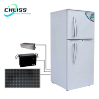 Réfrigérateur-congélateur solaire à haute efficacité énergétique pour la maison avec contrôleur MPPT, réfrigérateur solaire portable hors réseau