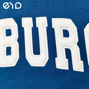 EYD transfert de chaleur coloré fer sur patch vinyle Chenille patchs personnalisé vêtements étiquette impression Logo 3D transfert de chaleur - Product Image 2