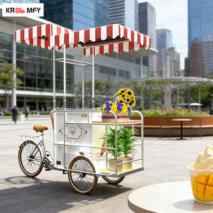 Chariot de vente ambulante pour crème glacée, boissons chaudes et aliments, avec congélateur à poussée libre - Product Image 4