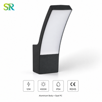 Projecteur Mural LED Moderne en Aluminium de Haute Qualité pour Extérieur, Étanche, Réglable Haut/Bas pour Jardin, Éclairage d'Extérieur Professionnel