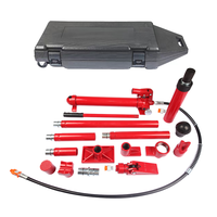 Kit de Gato Hidráulico Portátil de 10T para Reparación de Carrocerías de Automóviles, con Caja de Almacenamiento