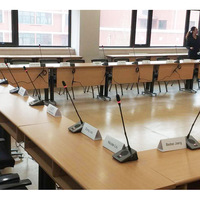 Système de traduction de microphone de table de conférence numérique de style classique avec suppression du bruit pour les salles de conférence
