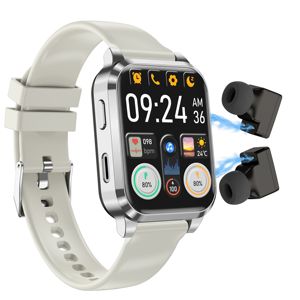 DF Z20 TWS Auriculares 2 en 1 con Llamadas BT, Monitor de Actividad Física, Frecuencia Cardíaca, Reloj Inteligente Cuadrado IPS de Última Generación con Auriculares - Product Image 4