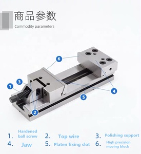 Gt125a hàm Chiều rộng 125mm kẹp chiều cao 40mm mở tối đa 150mm Độ chính xác <span class=keywords><strong>Vise</strong></span> 5 inch CNC khắc phó - Product Image 4