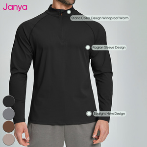 <span class=keywords><strong>Felpa</strong></span> a Maniche Lunghe Janya per <span class=keywords><strong>Uomo</strong></span> con Logo Personalizzato, Sportiva, Traspirante, Monocolore, con Collo Alto e <span class=keywords><strong>Mezza</strong></span> <span class=keywords><strong>Zip</strong></span> - Product Image 5