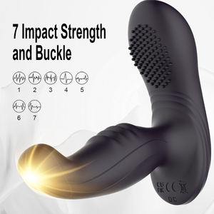Silicone materiale <span class=keywords><strong>Auto</strong></span> Stretch anale vibratore stimolare giocattoli prostatici testicolo massaggiatore riscaldamento spina anale - Product Image 4