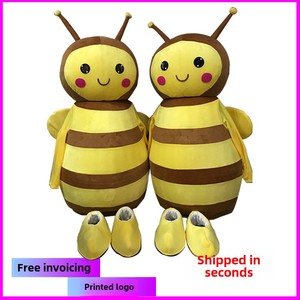 Disfraz de Mascota de Abeja Pequeña de Dibujos Animados en Material EVA <span class=keywords><strong>para</strong></span> Adultos con Casco y Accesorios de Muñeca <span class=keywords><strong>para</strong></span> Fiestas, Mardi Gras/Carnaval - Product Image 3