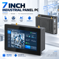 PC industriel Android 7 pouces RK3562, tactile 10 points, sans ventilateur, HMI, ordinateur embarqué IP65 pour l'automatisation industrielle