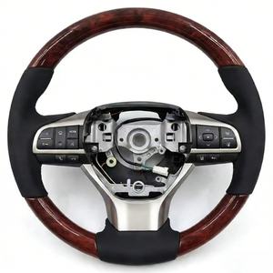 Volante de Cuero y Madera Personalizado para <span class=keywords><strong>Lexus</strong></span> IS350 <span class=keywords><strong>IS200</strong></span> IS460 GX470 ES350 SC430 RC350 LC500 IS359 - Product Image 1