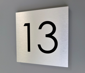 Tùy chỉnh thép không gỉ Bảng số dấu hiệu với đứng cho nhà hàng và thanh giao thông hiển thị dấu hiệu - Product Image 6