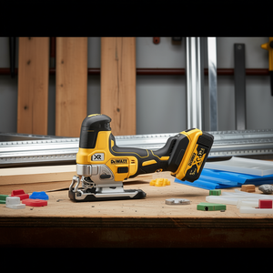 Herramienta oscilante multifunción DeWalt 18V XR sin escobillas, inalámbrica, con batería de 5.0 Ah para cortar madera, metal y plástico - Product Image 3