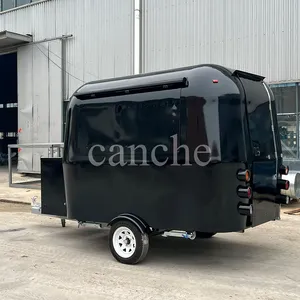 Prix d'usine, remorque de camping en plein air noire de 3 m, camion de restauration rapide mobile - Product Image 5