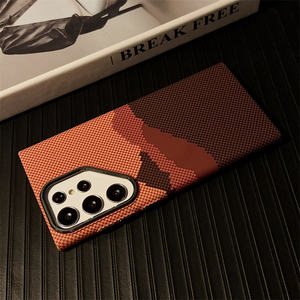 Pour <span class=keywords><strong>Samsung</strong></span> S25 5g S24 S23 <span class=keywords><strong>S22</strong></span> Plus Ultra Mince Texture En Fiber De Carbone Magnétique Sans Fil Charge Peau Sensation Dur Téléphone étui - Product Image 6