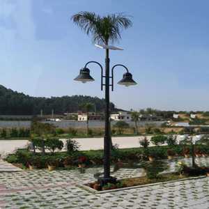 Lampada a Colonna con Motivo a Doppia Rondine, Illuminazione Decorativa Solare <span class=keywords><strong>per</strong></span> Giardino, Parchi e Aree Comunitarie - Product Image 1