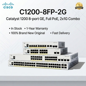 Commutateur PoE 8 ports C1200-8FP-2G, capacité 24 Go, prise en charge QoS et VLAN, en stock - Product Image 1