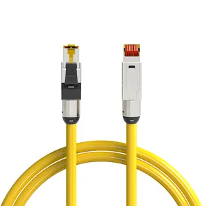 Linkwylan-Cable de conexión preensamblado, Cat8, 22AWG, Cat8 preterminado con conectores de campo, Premium, alta velocidad, 40GBit