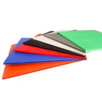 Feuille de plastique ondulé PP ignifuge UL94 pour la protection des sols et des murs, couche d'emballage, séparateur de boîte