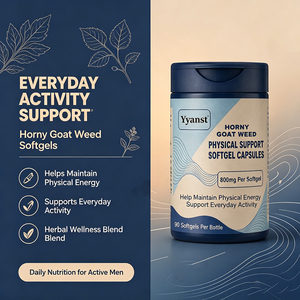 Complément Herbal Naturel Horny Goat Weed en Gélules Molles 800mg 90ct pour Soutenir l'Énergie Physique et l'Activité Quotidienne des Hommes, Marque Privée OEM - Product Image 6