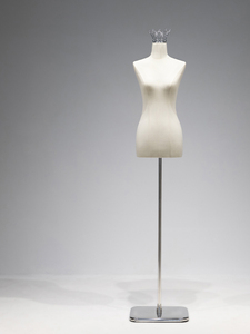 Maniquí de Boda Personalizado de Medio Cuerpo Superior Blanco para Vestidos de Novia con Cabeza y Corona - Product Image 3