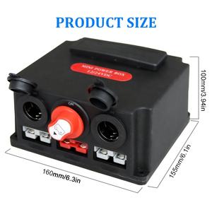 Boîtier de <span class=keywords><strong>distribution</strong></span> d'alimentation CC 12V/24V avec interrupteur de coupure de batterie pour prise Anderson 50A, station de charge rapide - Product Image 2