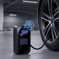 Pompe à air électrique sans fil portable, gonfleur de pneus intelligent multifonctionnel pour voiture, vélo électrique, vélo, gonflage d'urgence pour petits pneus