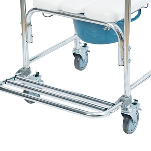 Multifunctional Pulley <b>Commode</b> <b>Chair</b> For Elderly Hospital Use Foldable With Wheels And Foam Seat - Product Image 4