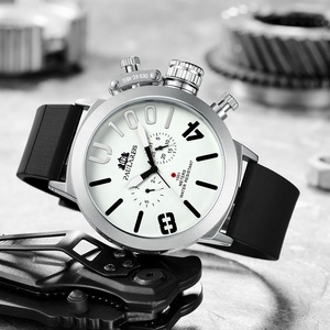 Reloj de Lujo PAULAREIS para Hombre con Correa de Silicona, Reloj de Pulsera Mecánico Automático Grande, Cronógrafo Resistente al Agua - Product Image 5