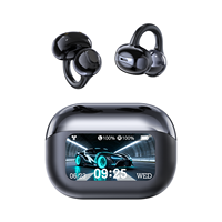 Écouteurs TWS BT V5.3 à clip d'oreille, Type-C, étanches IPX4, pour le sport, compatibles Android et iOS, mini, portables, son HiFi, sans fil