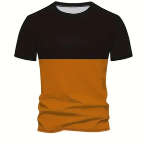 เสื้อยืดแขนสั้นผู้ชาย โพลีเอสเตอร์ พิมพ์ลายแบบซับลิเมชั่น พิมพ์ลายดิจิทัล คอกลม เสื้อยืดกีฬาสำหรับผู้ชาย - Product Image 3