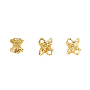 Perles entretoises florales ajourées 7x6x1.8mm en alliage plaqué or, composants de bijoux pour la fabrication de bracelets et colliers DIY - Product Image 5