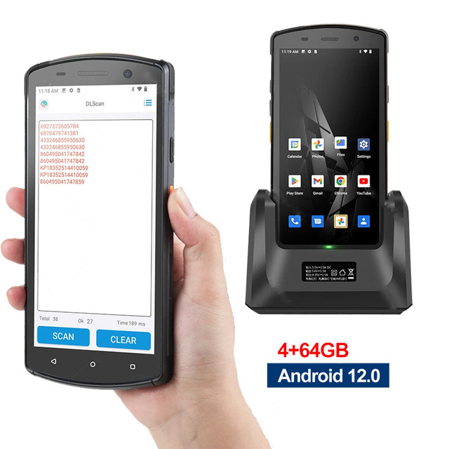 Warehouse Retail Management Rugged Android 12 Smart Data Collector Terminal Handheld PDA Mobile Device