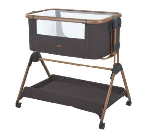 Cuna de bebé multifuncional con columpio lateral, cama de aluminio para exteriores/escuela, para dormir cómodamente al bebé - Product Image 4