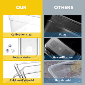 Poêle GN en plastique PC noir de taille 1/1, récipient alimentaire commercial certifié NSF, résistant à la chaleur et durable - Product Image 3