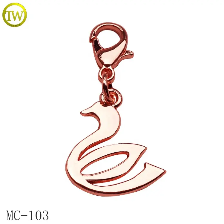 China fábrica feito pulseira encantos gravura logotipo metal charme tags com fecho