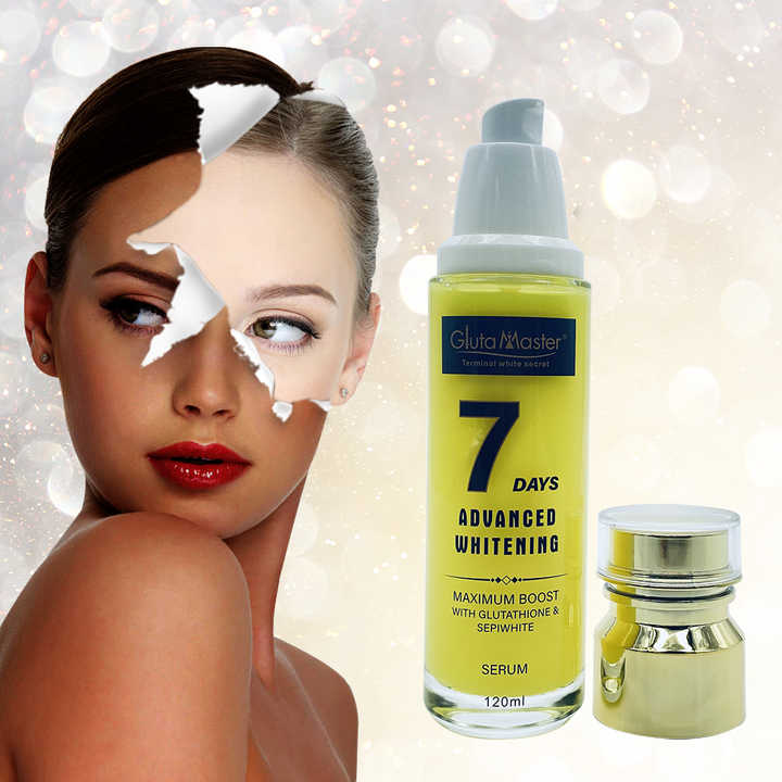 glutathione sepiwhite Gluta Master 7days Advanced Whitening Serum With Glutathio Sepi White More Radiant Skin Whitening Bleaching Skin Care Serum Expiry:75 gm/ 01-29 Ultimate Skin Whitening Trio CC tone up sunscreen