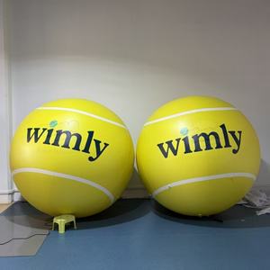 Pallone Gonfiabile Gigante in PVC a Forma di Palla da Tennis 2m 3m per Decorazione Promozionale Pubblicitaria Impermeabile Stampato UV - Product Image 3