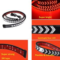 Nouvelle arrivée, bande lumineuse LED de signalisation de direction rouge de 48 pouces pour hayon de camionnette Dodge Ram