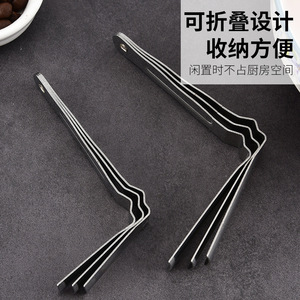 Support triangulaire pliable pour cuisson à la vapeur, résistant aux hautes températures, de qualité alimentaire, ustensiles de cuisine, plaque de cuisson à la vapeur imperméable - Product Image 4