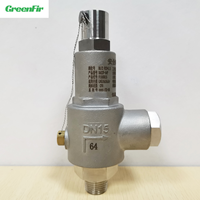 Vanne de décharge cryogénique pneumatique à ressort en acier inoxydable 304, à bride de 1 1/2 pouce, -196 degrés, 1000 bars
