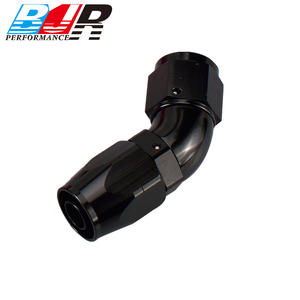 BJR Performance <span class=keywords><strong>Parts</strong></span> - Conectores Giratorios de Aluminio para Motor Deportivo, 45 Grados, AN6 AN8 AN10, de Una Pieza, Flujo Completo, para Autos Modificados - Product Image 6