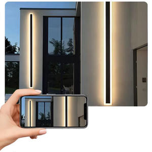 Modern otel dış açık su geçirmez Ip65 6W duvar lambası manyetik monte merdiven lüks lineer Led aplikleri duvar gece lambası - Product Image 4