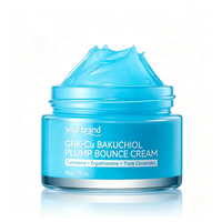 Crème Visage Anti-rides Repulpante et Réparatrice à Marque Blanche avec GHK-Cu, Bakuchiol, Triple Céramides, Carnosine et Ergothionéine