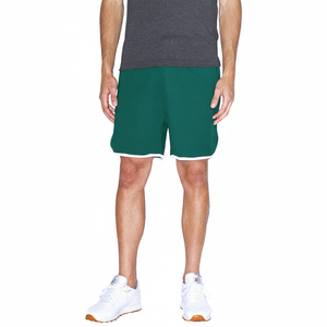 Pantalones Cortos de Baloncesto de Secado Rápido Antibacterianos con Estampados Tropicales de Piña, Sandía y Flamencos, Cintura Elástica con Cordón y Bolsillos - Product Image 1