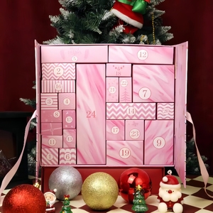 Coffret cadeau mystère compte à rebours <span class=keywords><strong>de</strong></span> Noë<span class=keywords><strong>l</strong></span> 2mm papier rigide <span class=keywords><strong>calendrier</strong></span> <span class=keywords><strong>de</strong></span> <span class=keywords><strong>l</strong></span>'<span class=keywords><strong>avent</strong></span> <span class=keywords><strong>de</strong></span> Noë<span class=keywords><strong>l</strong></span> pour maquillage <span class=keywords><strong>beauté</strong></span> stratification mate pour sérum <span class=keywords><strong>de</strong></span> soin <span class=keywords><strong>de</strong></span> la peau - Product Image 2